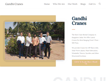 Tablet Screenshot of gandhicranes.com